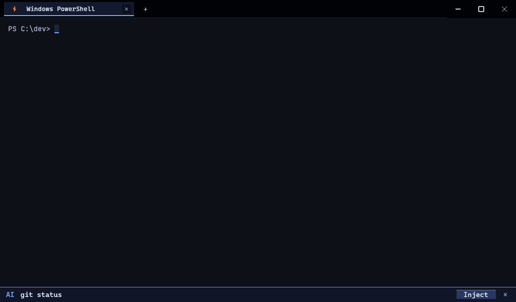 Proactive AI suggestion bar