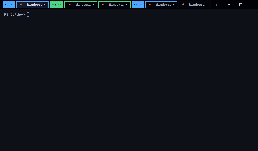 Chrome-style tab groups